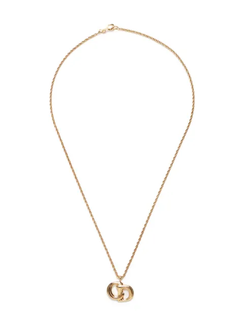 Christian Dior Pre-Owned 1990-2015 logo necklace