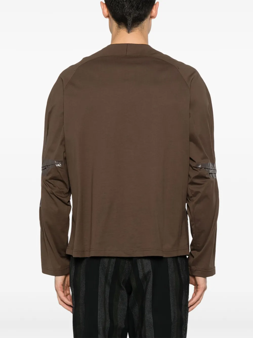 Kiko Kostadinov K-dart Jersey Jacket In Brown