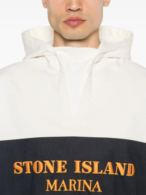 パーカー・フーディ STONE Men Hoodies K1S156100014S0157 V0093 White Stone Island embroidered-logo Hoodie | Neutrals | FARFETCH