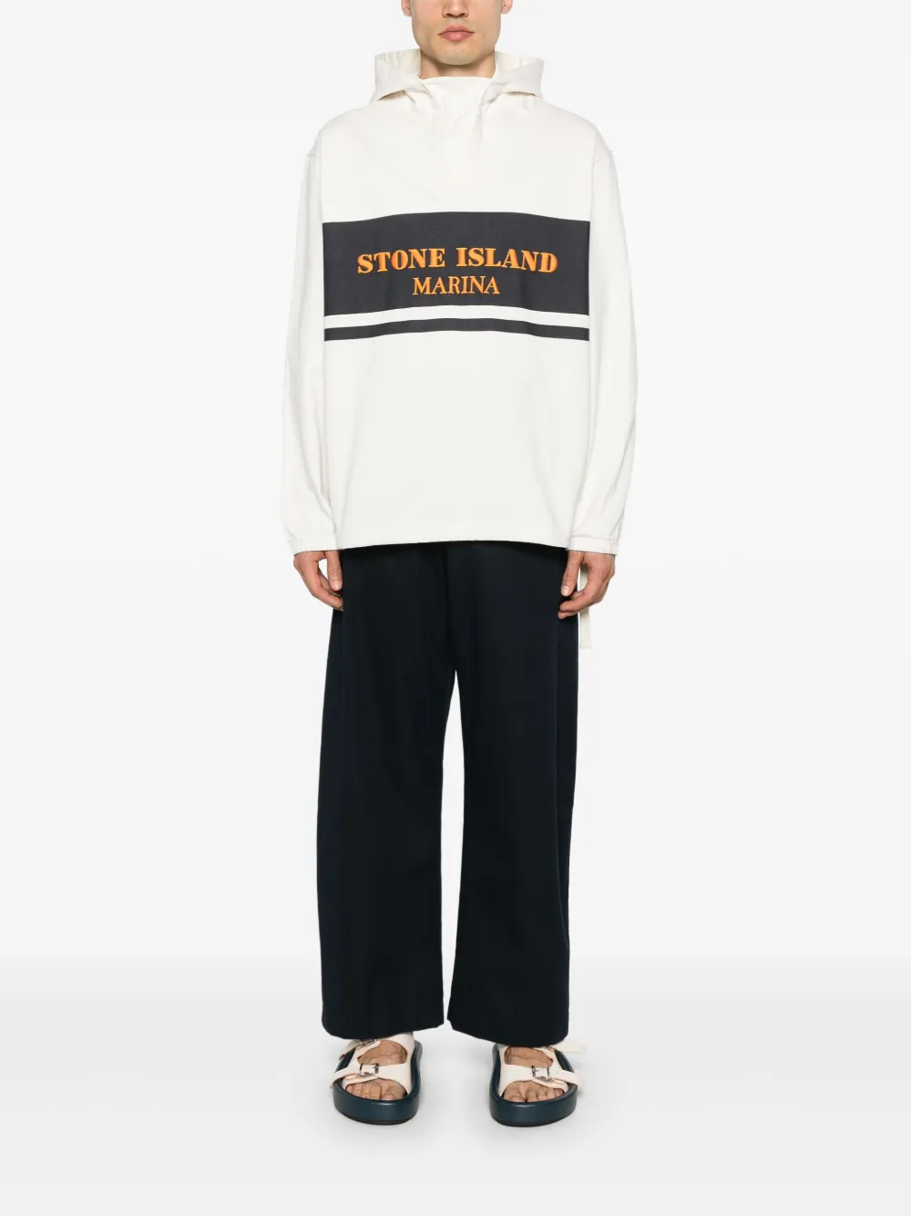 Stone Island embroidered-logo hoodie | Hoodies | Image 2