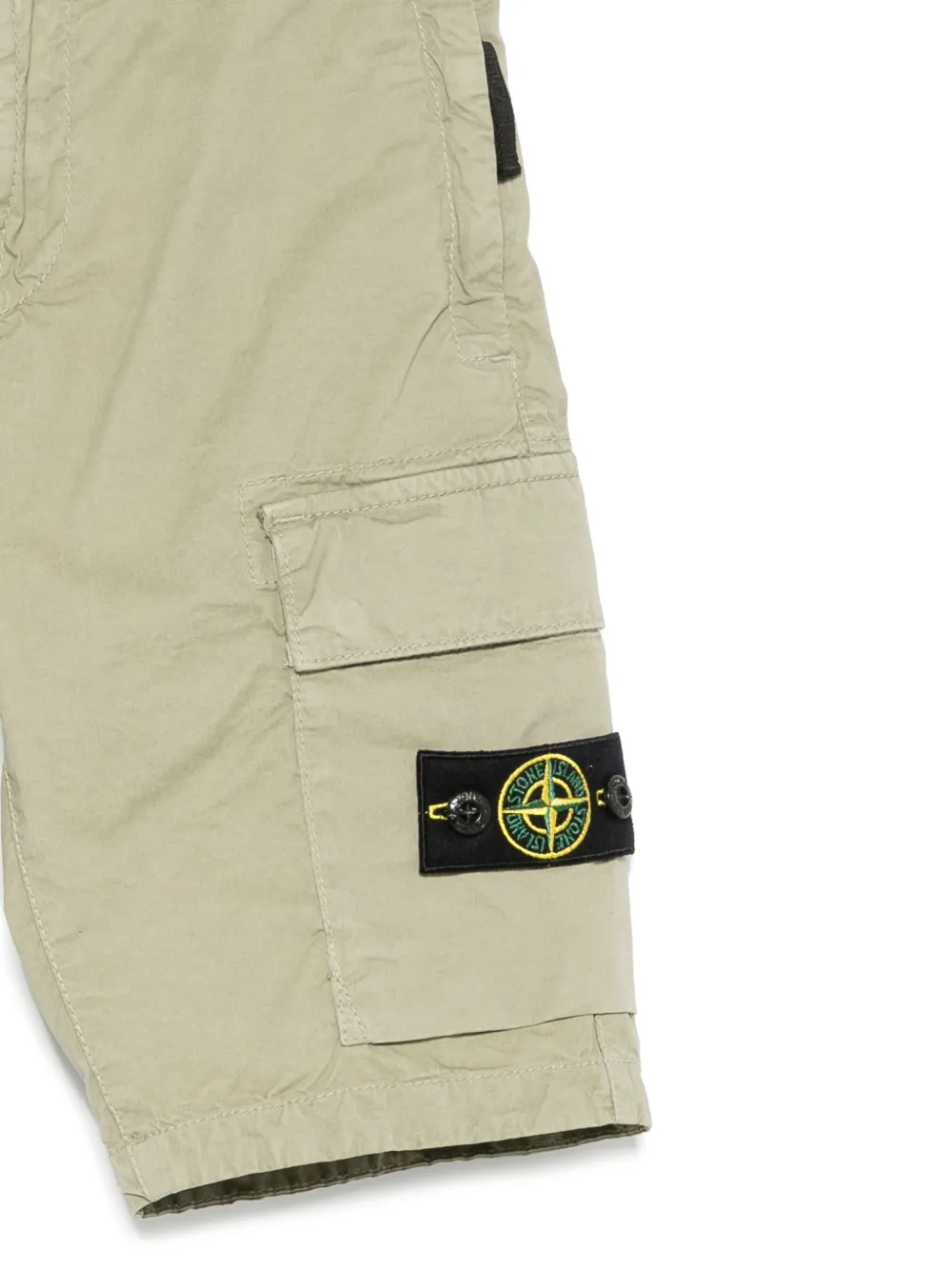 Stone Island Junior Shorts met Compass-logopatroon Groen
