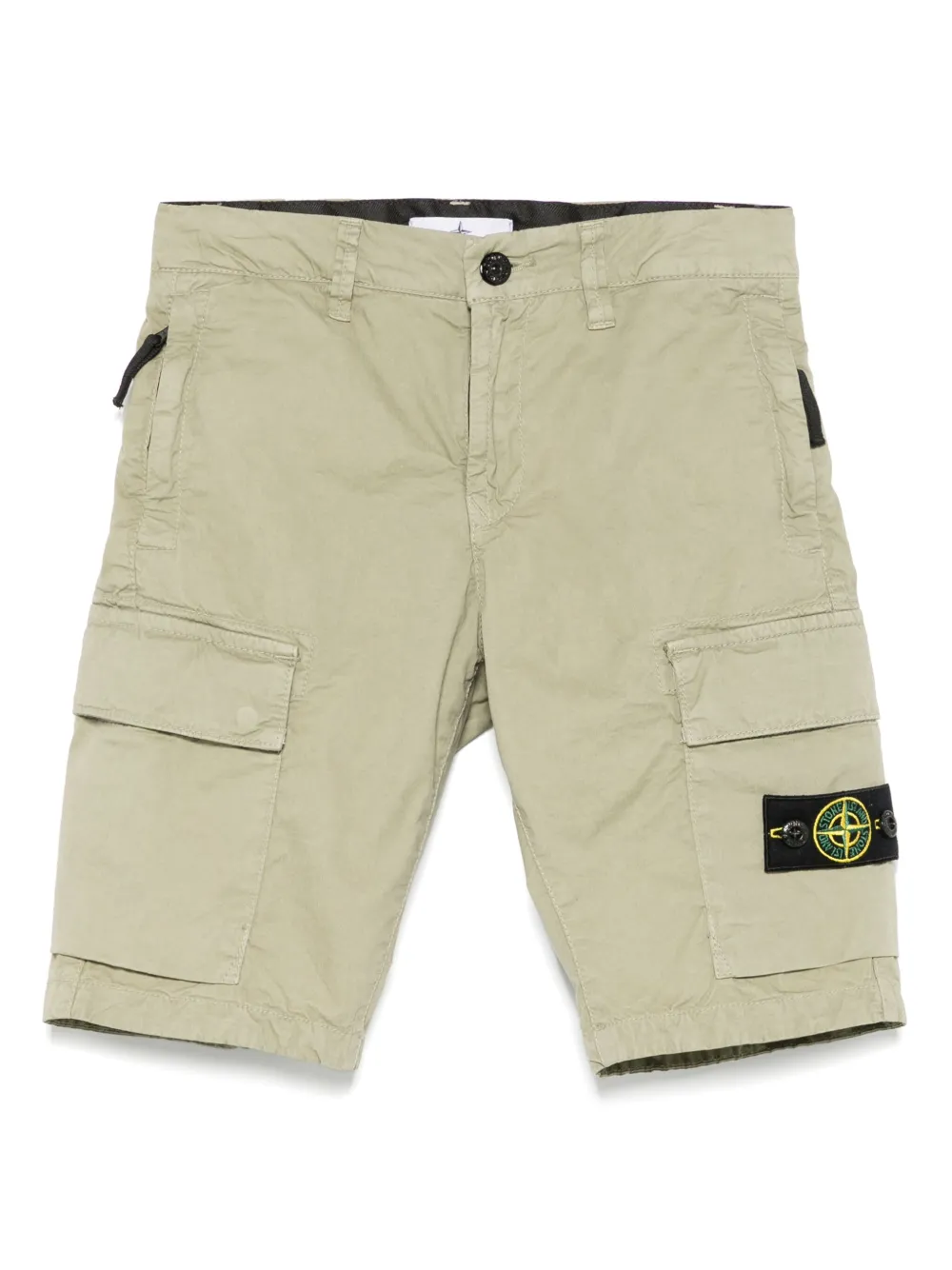Stone Island Junior Compass-motif shorts Groen