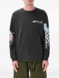MANASTASH Canoa compass-print long-sleeve T-shirt - Black