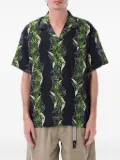 MANASTASH Manaloha tropical leaf-print shirt - Black