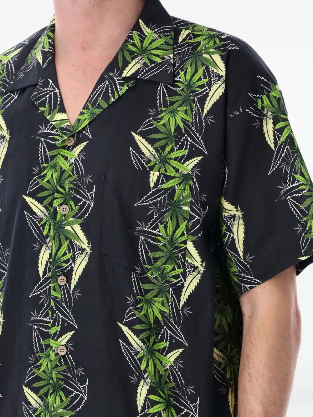 MANASTASH Camicia con stampa foglie tropicali | Camicie | Image 3