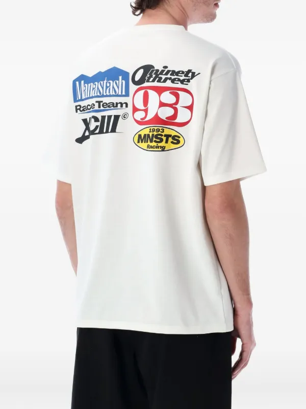 Tシャツ・カットソー Manastash SS25 RACING TEE (7925134012 030) MANASTASH Racing graphic-print T-shirt | White | FARFETCH