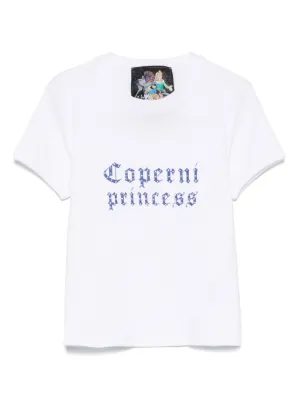 Tシャツ・カットソー Coperni SS25 PRINCESS SLIM FIT TSHIRT (DJS07CRF5017 WHT) コペルニ - coperni | xDisney Princess Slimfit T-Shirt-Light