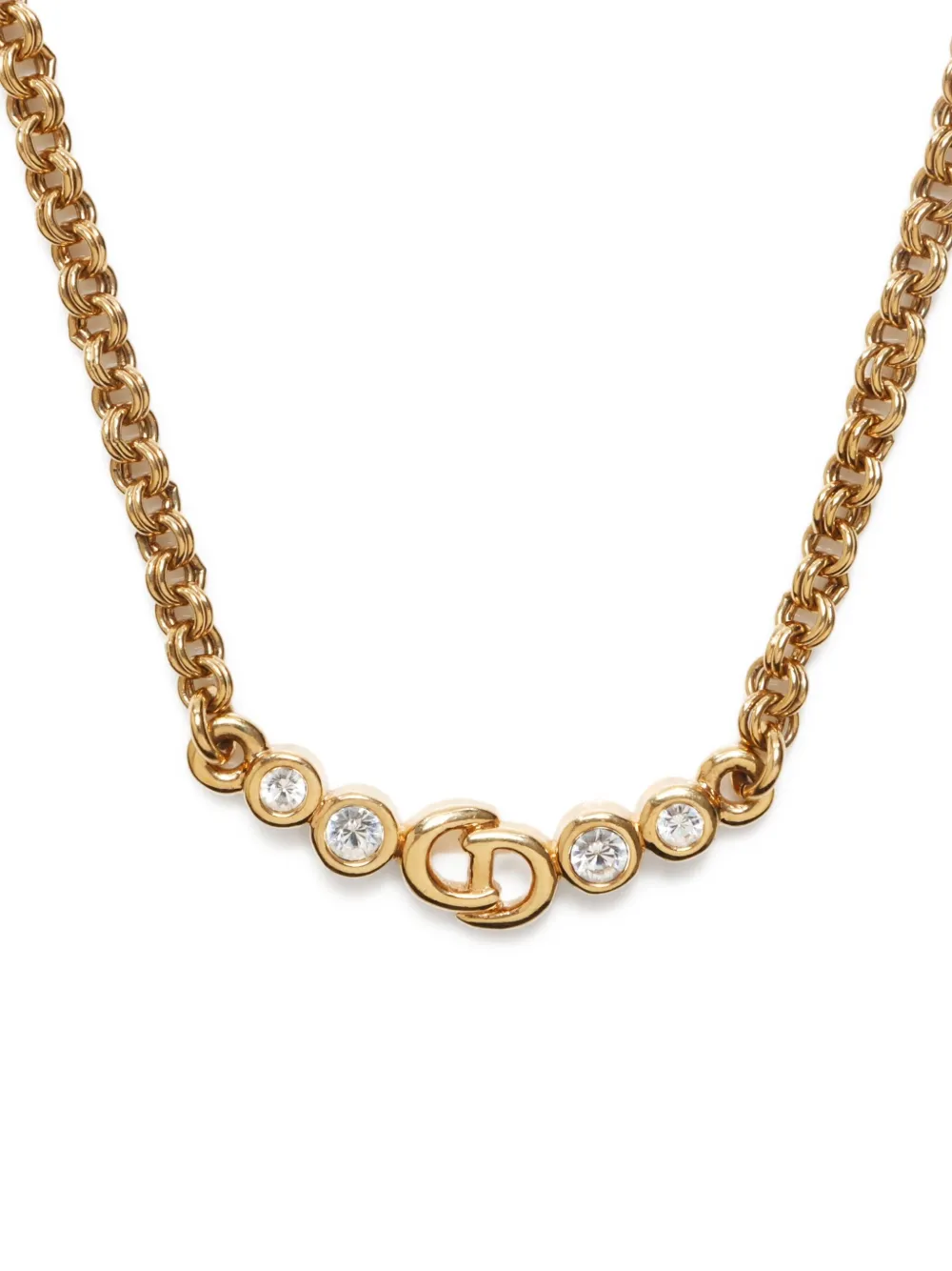 Christian Dior Pre-Owned 1990-2015 rhinestone-embellished necklace | Image 2