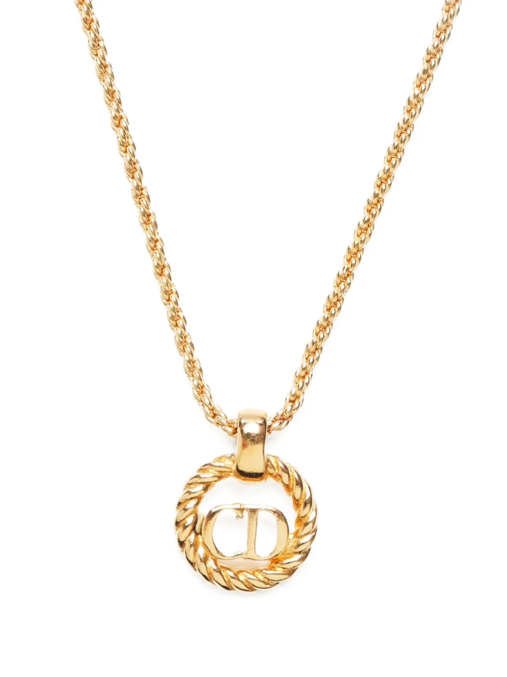 Christian Dior Pre-Owned قلادة بدلاية بشعار CD ‫1990-2015‬ | Image 2