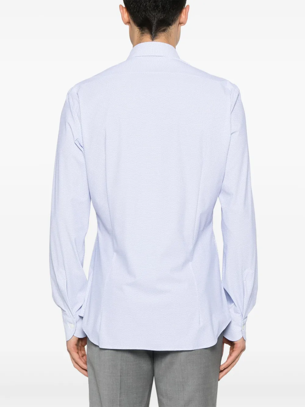 Mazzarelli Cotton Shirt In Blau