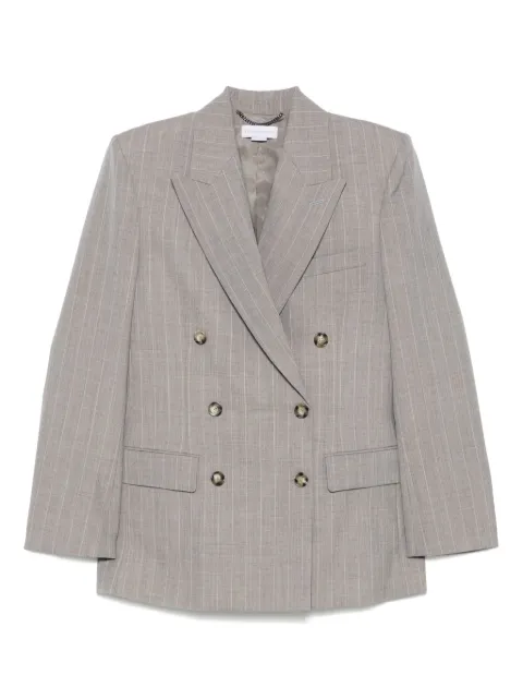 Stella McCartney blazer con estampado de rayas diplomáticas
