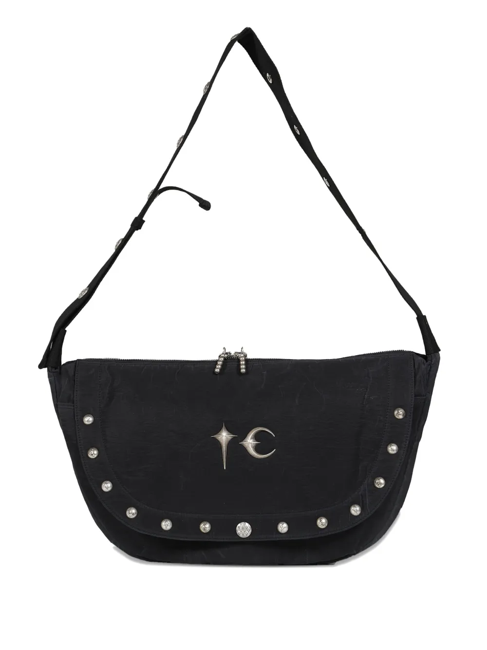 Shop Thug Club Scarred Bio Army Messenger Bag In Black