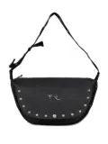 THUG CLUB logo-plaque messenger bag - Black