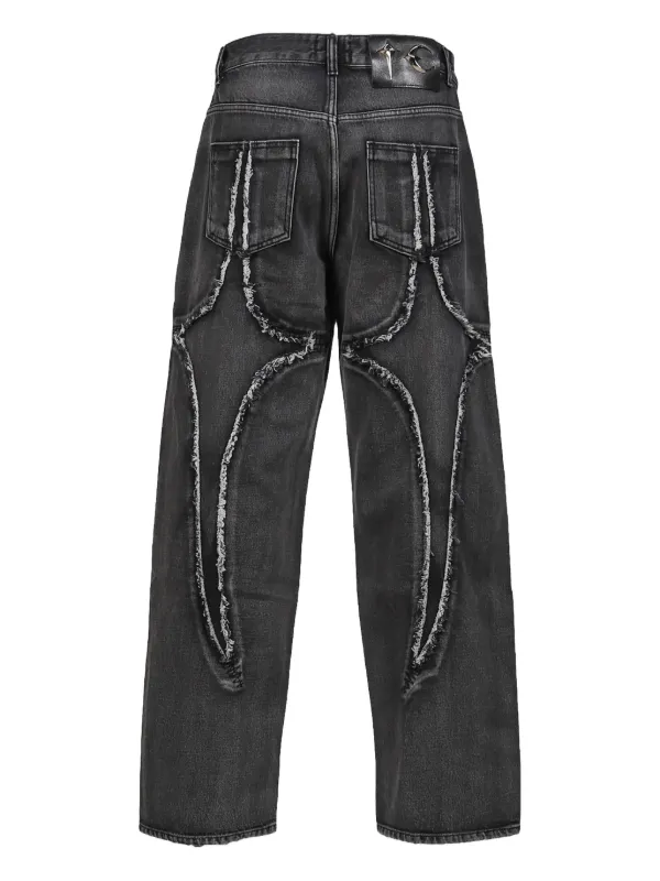 【関送無料】 Thug Club Moonstar Distressed Denim Jeans THUG CLUB - Moon Star Distressed Denim Jeans | HBX