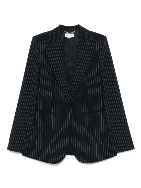 Stella McCartney blazer con estampado de rayas diplomáticas