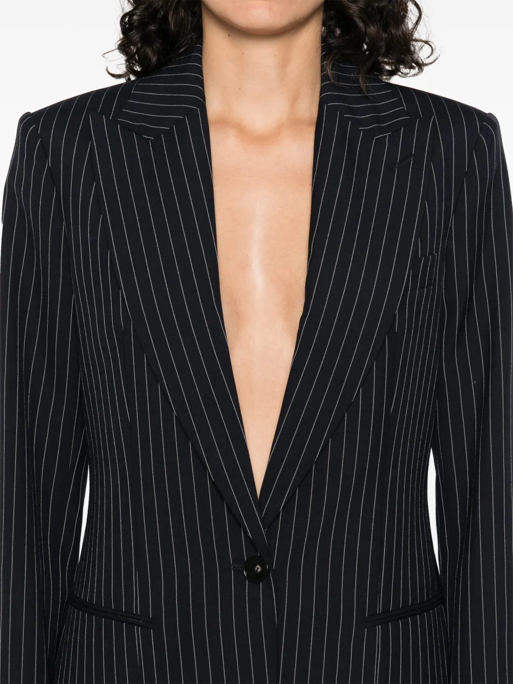 Stella McCartney Blazer met krijtstreep Blauw