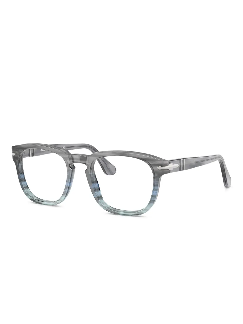 Persol lunettes de vue rayée à monture carrée | Homme | Image 2