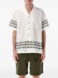 MANASTASH Manaloha leaf-print short-sleeve shirt - White