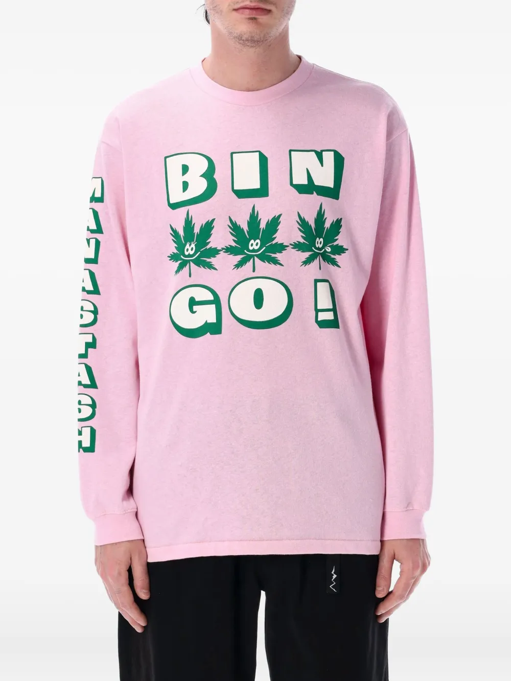 MANASTASH Langarmshirt mit grafischem Print | Rosa | Image 1