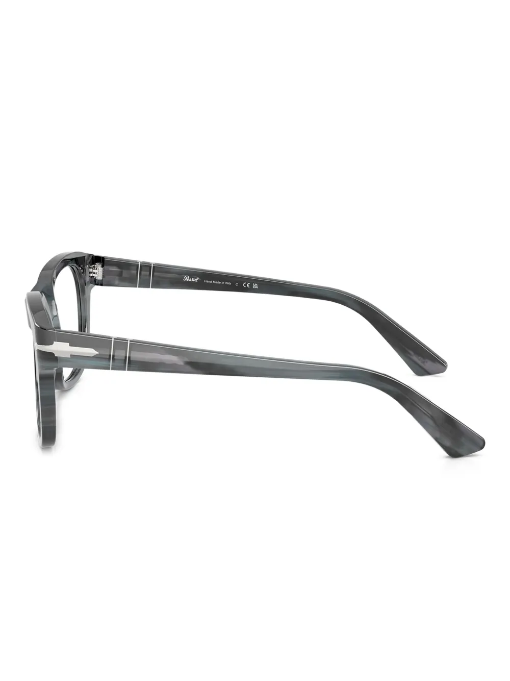 Persol Bril met vierkant montuur Grijs