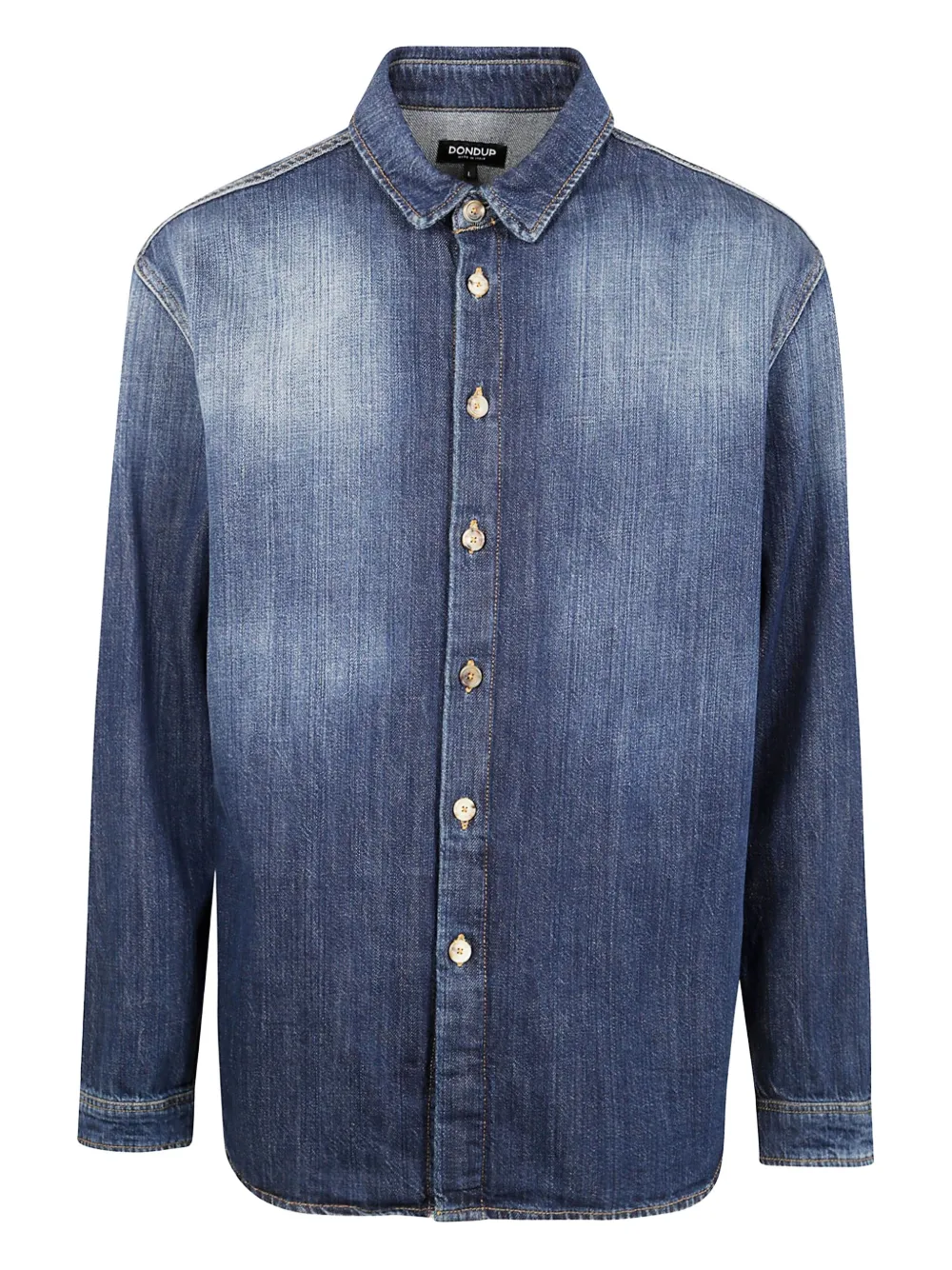 DONDUP camisa de algodón | azul | Image 1