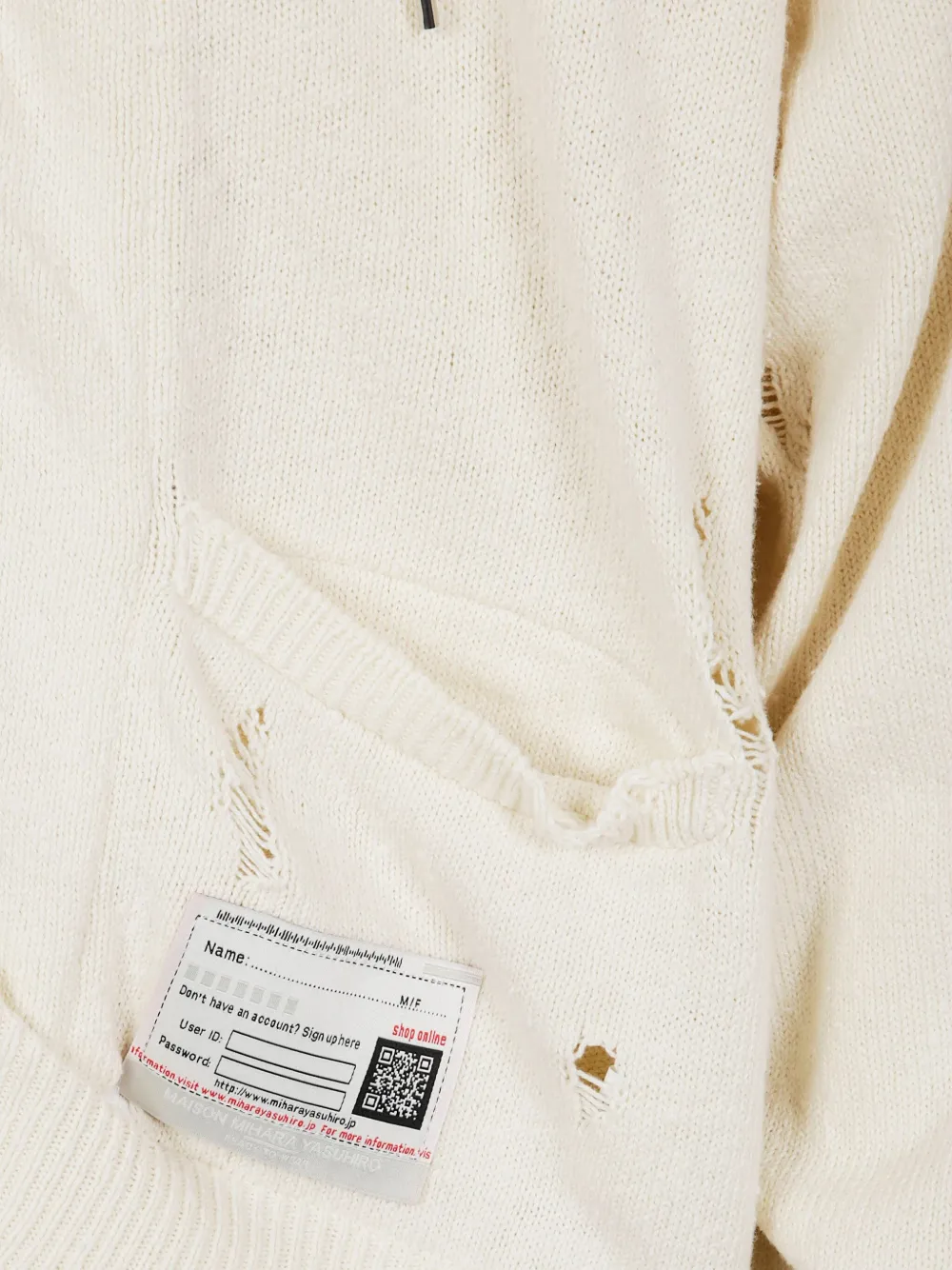Maison MIHARA YASUHIRO Katoenen hoodie Wit