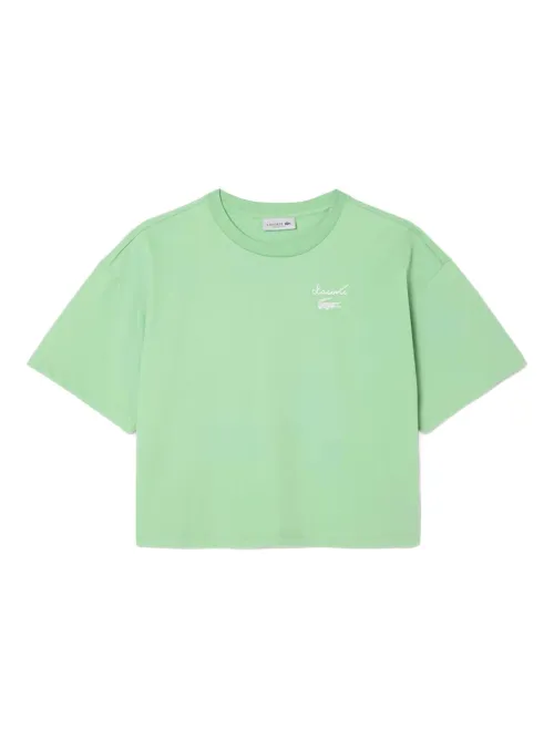 Lacoste t-shirt en coton - Vert - Lacoste - Modalova