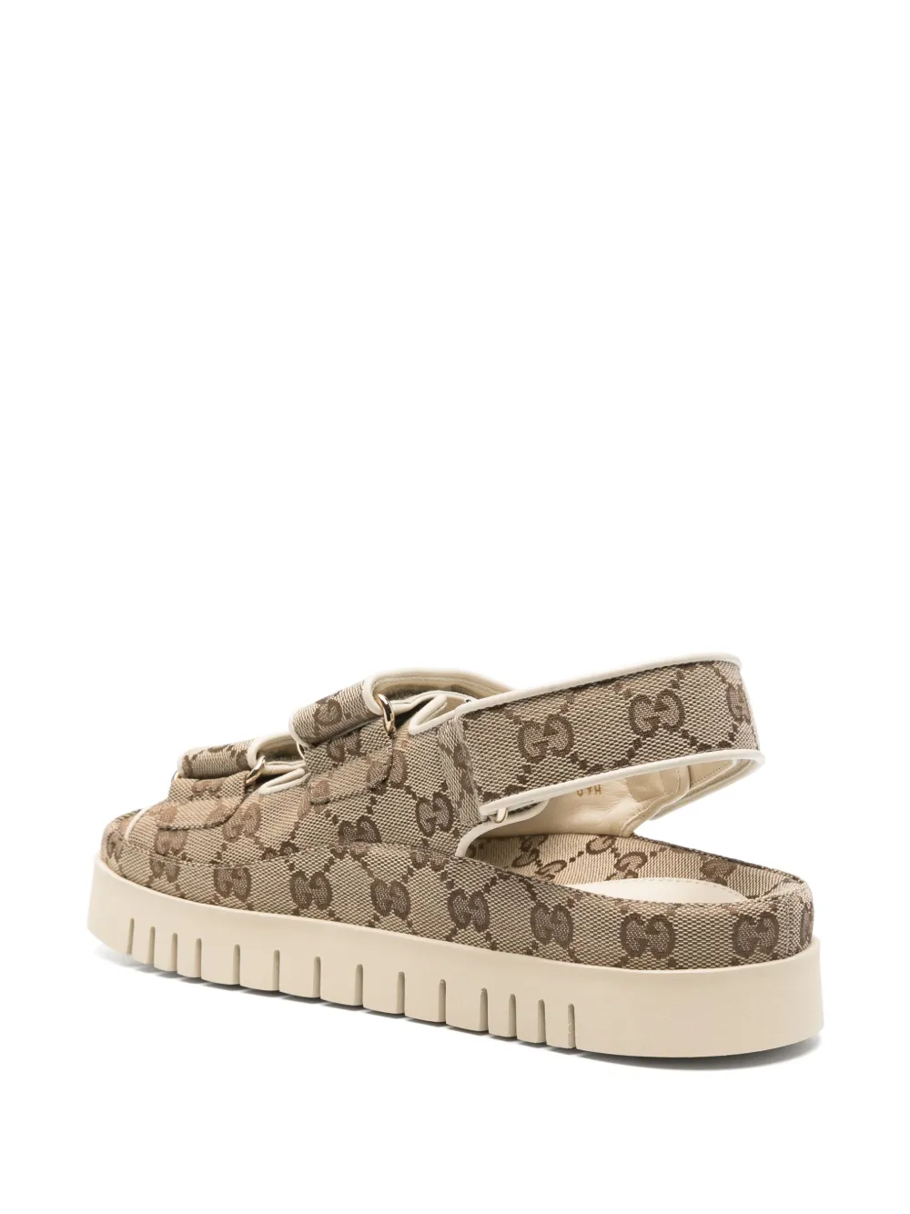Gucci Sandalen met GG-patroon Bruin