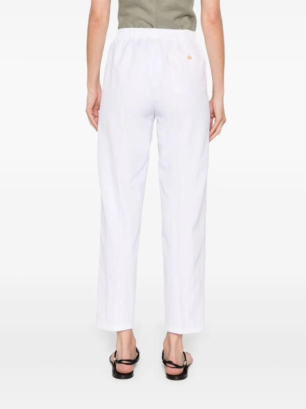 Shop Forte Forte Twill Trousers In White