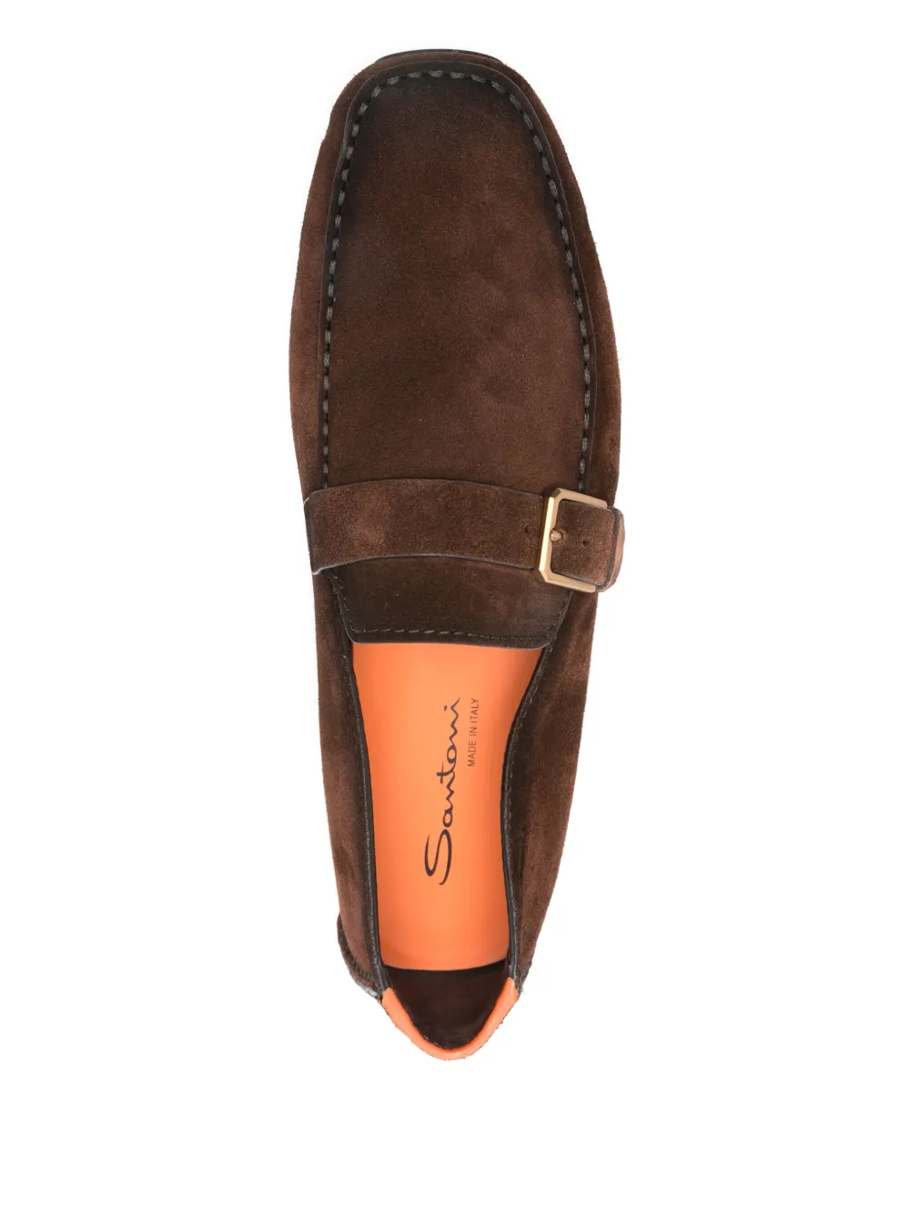 Santoni suede loafers Brown