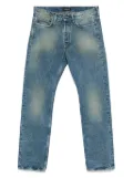 Salvatore Santoro logo-patch jeans - Blue