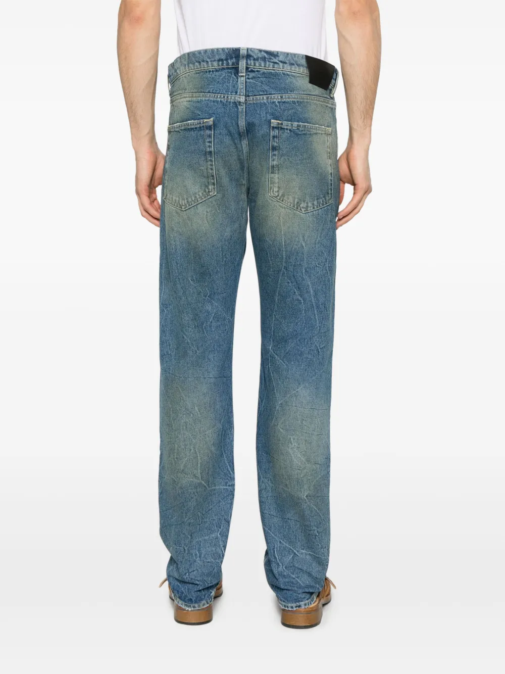 Salvatore Santoro Jeans met logopatch Blauw