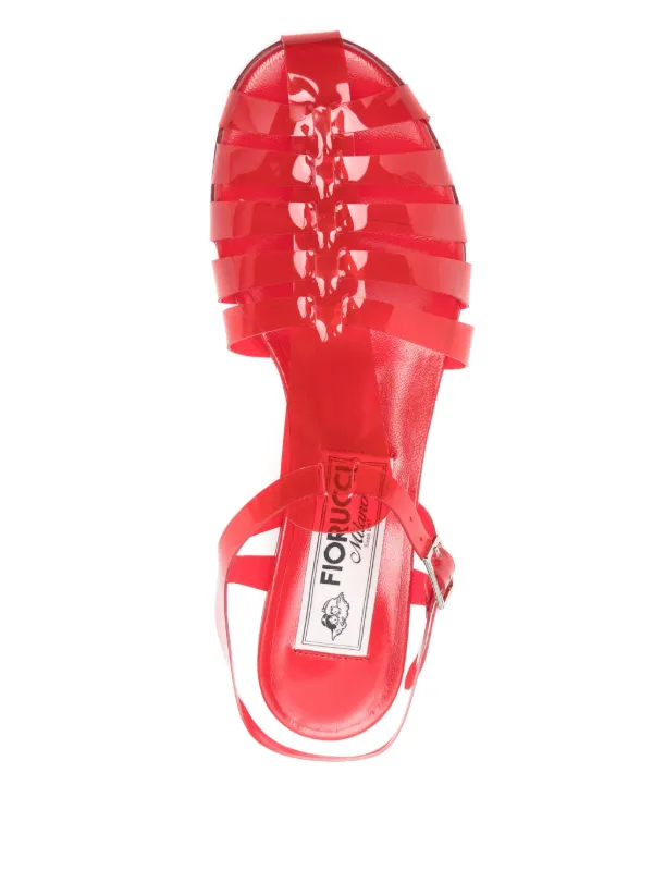 Fiorucci 35mm Jelly Sandals Red FARFETCH