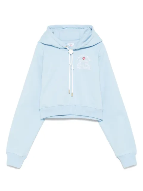 Casablanca Looking at the Beauty of the World cropped hoodie