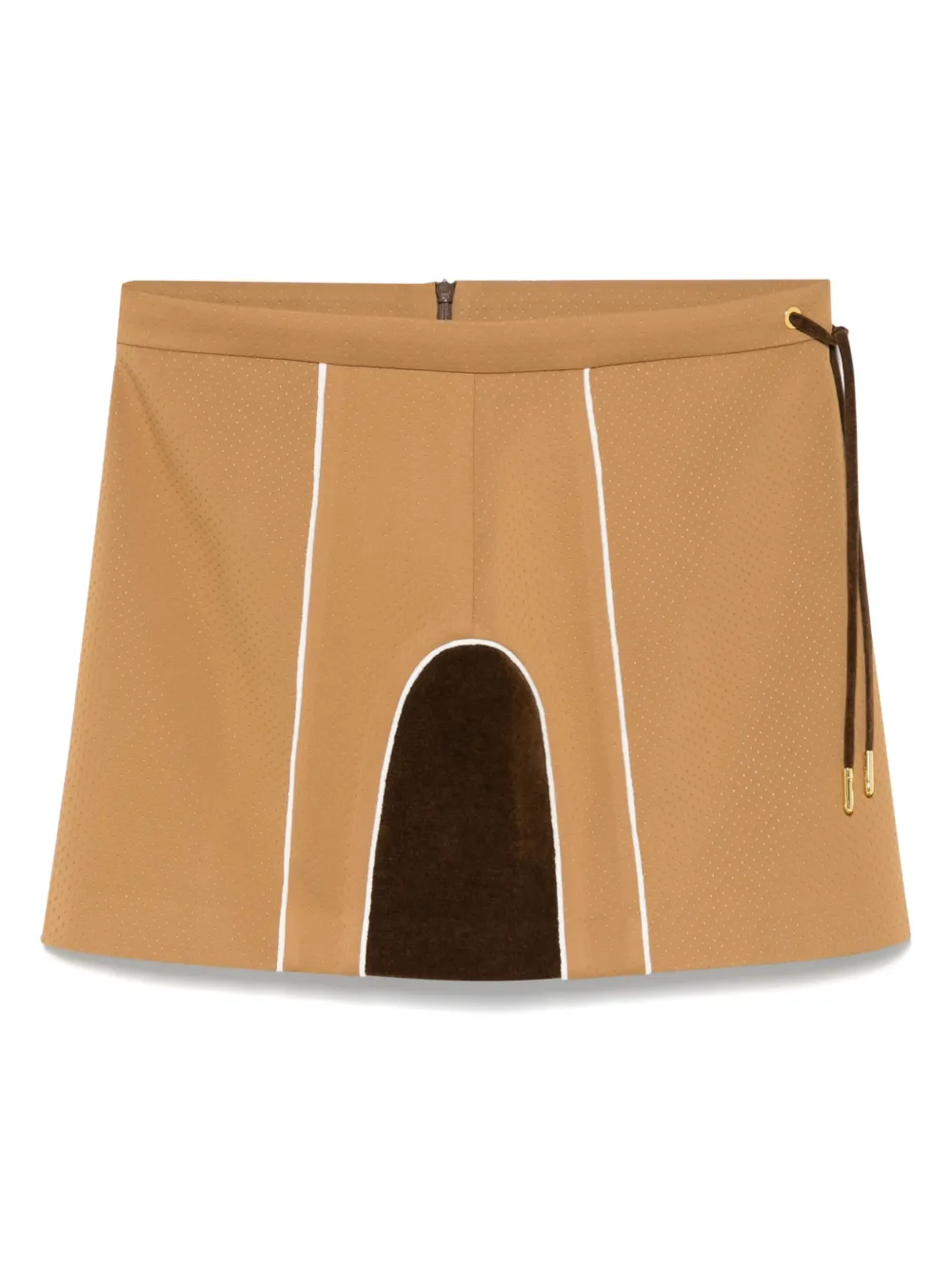 Casablanca Mini-rok met vlakken Bruin