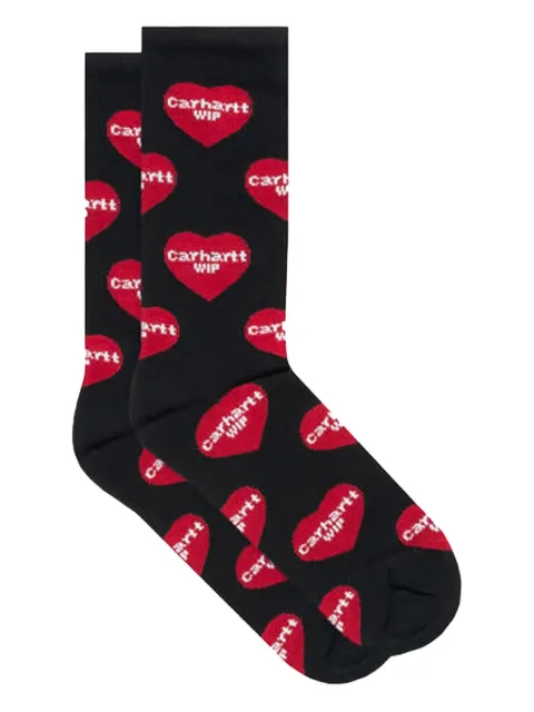 Carhartt WIP calcetines con estampado de corazones