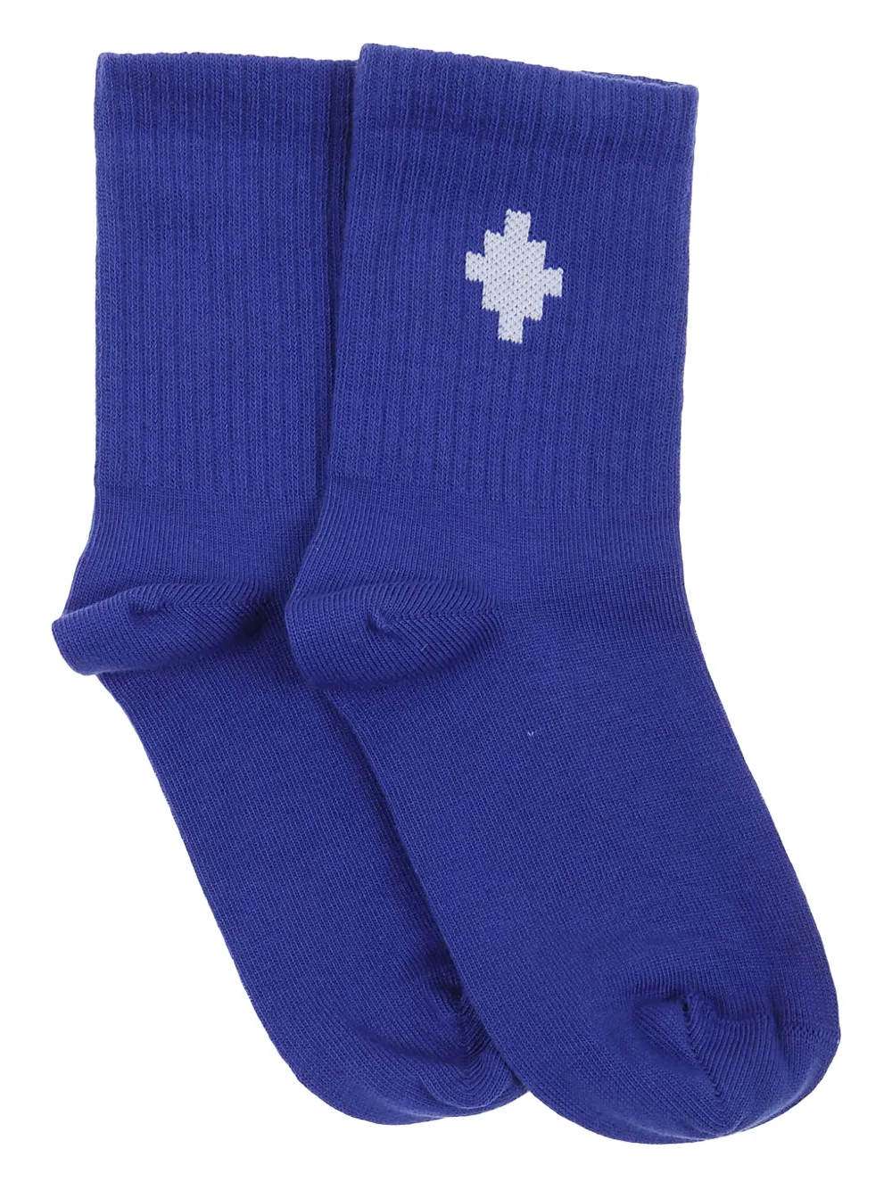 Marcelo Burlon County Of Milan Kids embroidered-logo socks Blauw