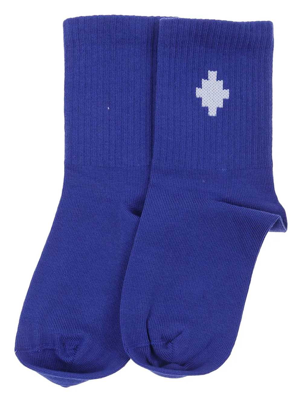 Marcelo Burlon County Of Milan Kids embroidered-logo socks - ブルー Marcelo Burlon County Of Milan Kids embroidered-logo socks - ブルー