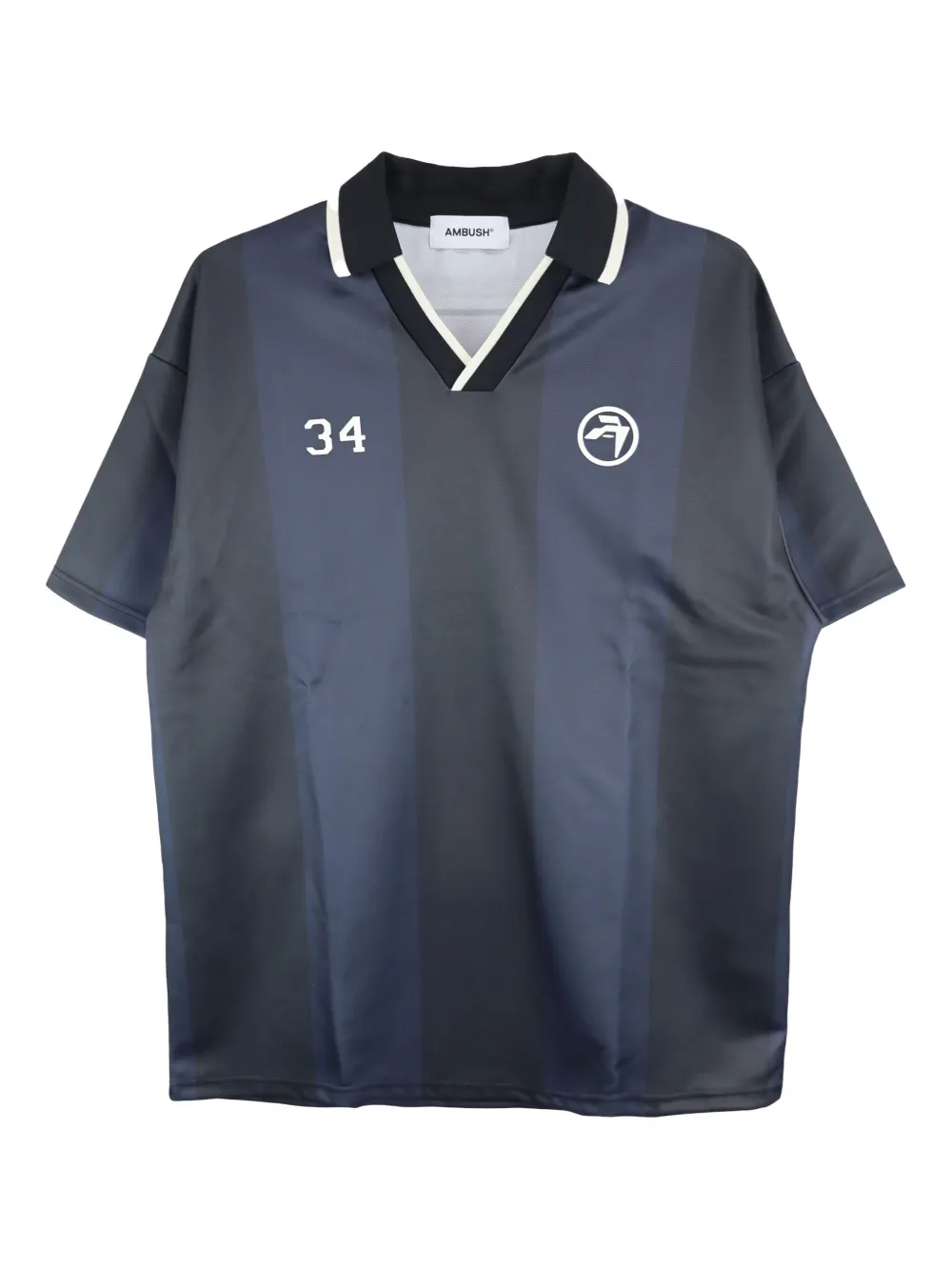 AMBUSH playera Soccer a rayas | azul | Image 1