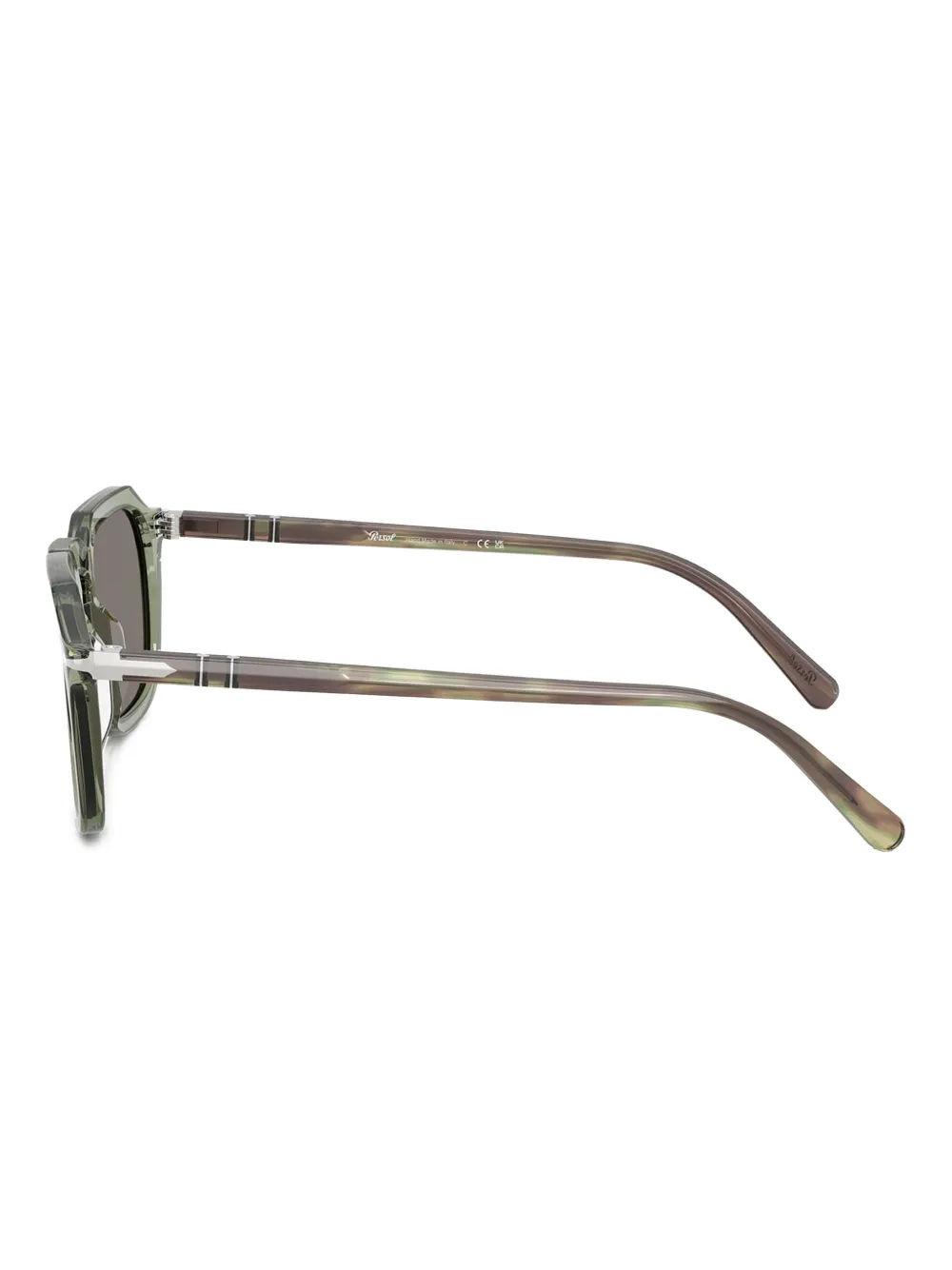 Persol Zonnebril met geometrisch montuur Groen