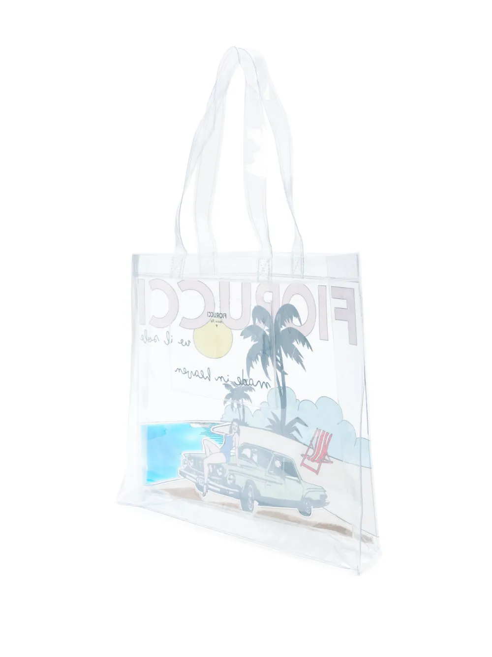 Fiorucci Shopper met logoprint Wit