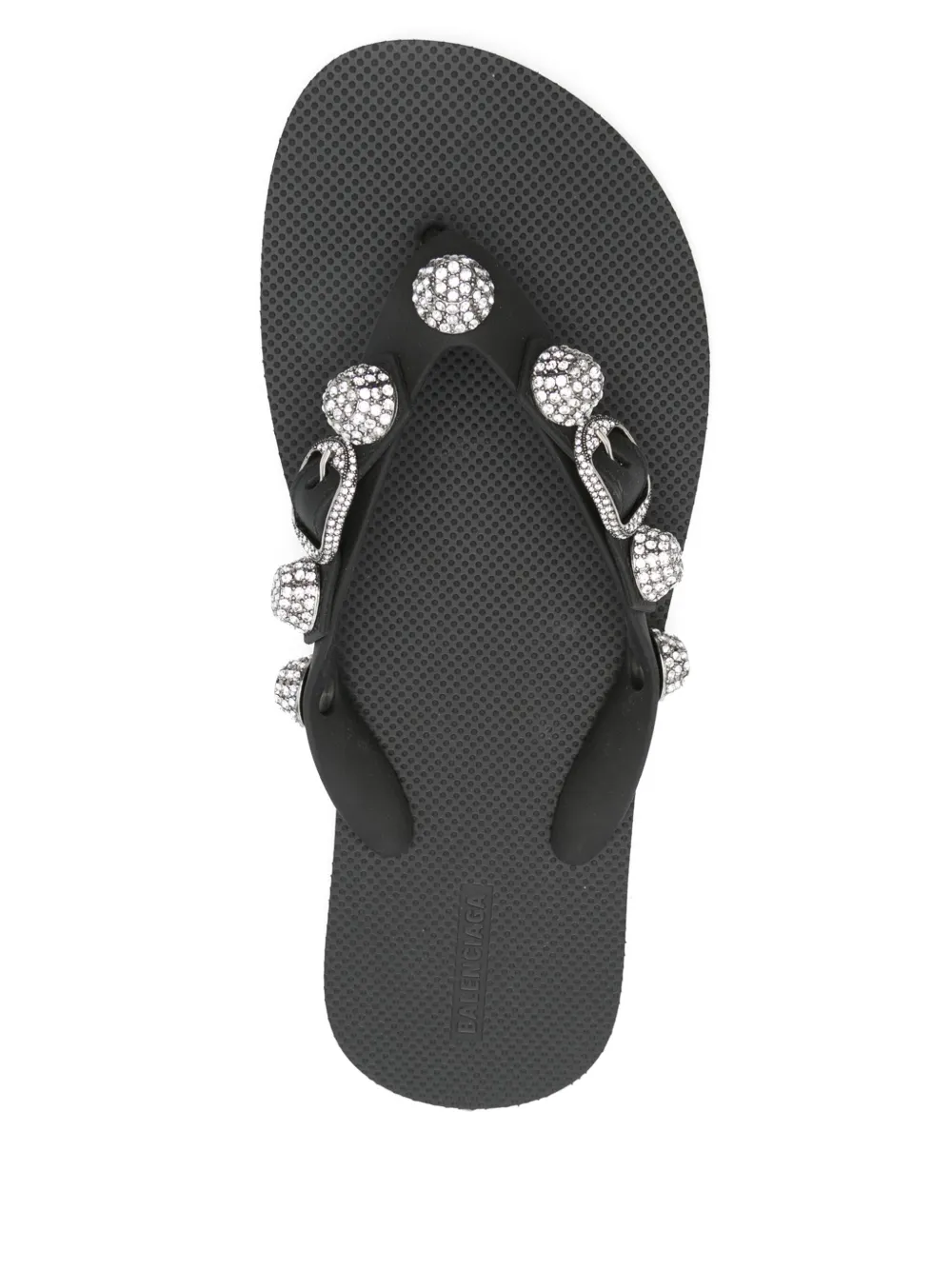 Balenciaga Cagole Thong flip flops Black