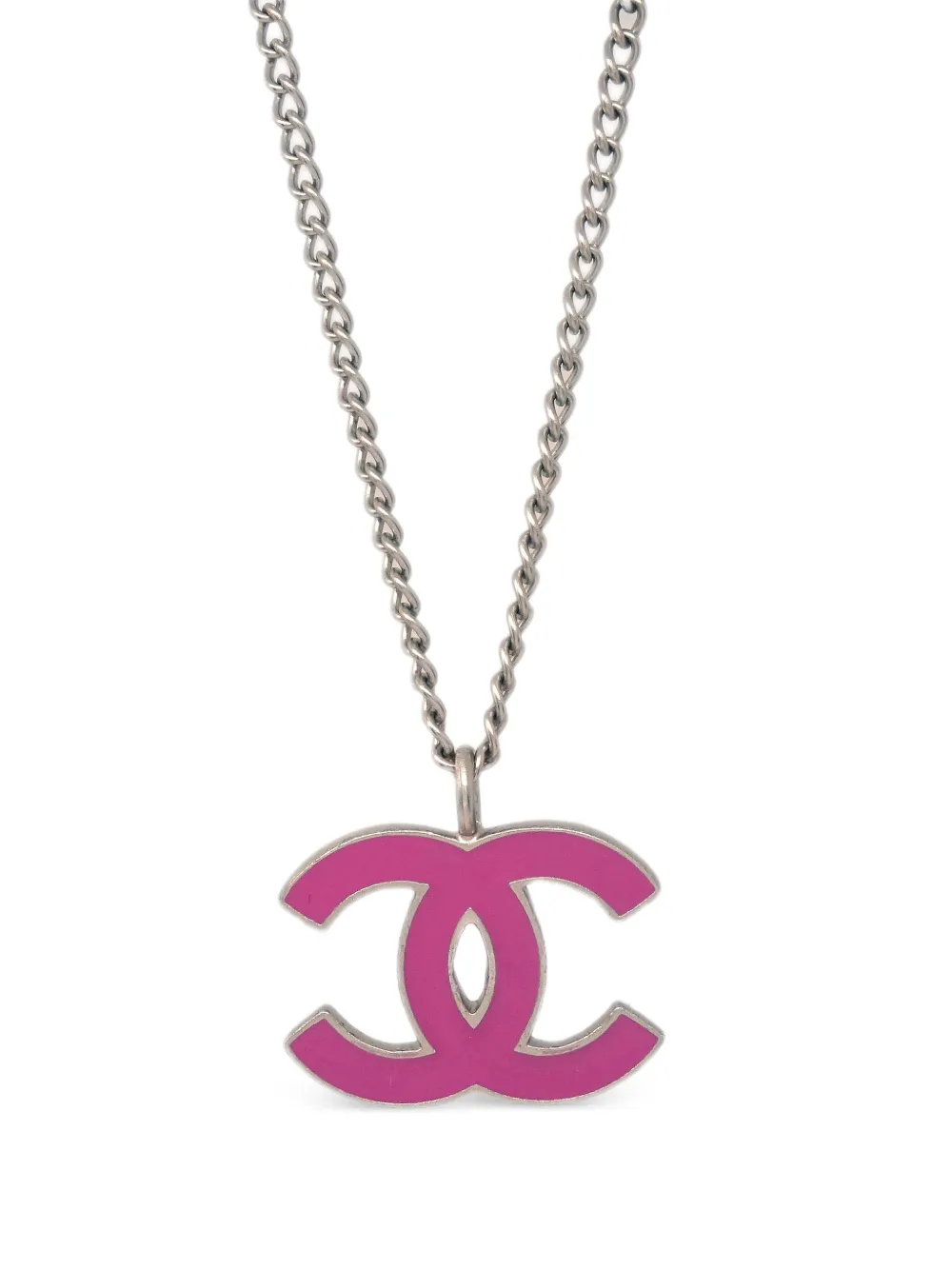 CHANEL Pre-Owned 2004 Interlocking CC pendant necklace | Image 2