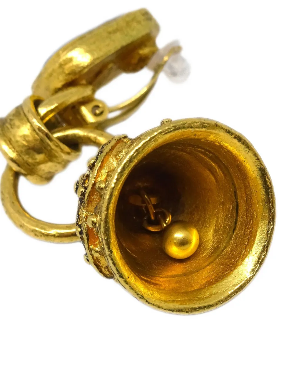 CHANEL Pre-Owned 1994 bell-charm earrings | Image 2
