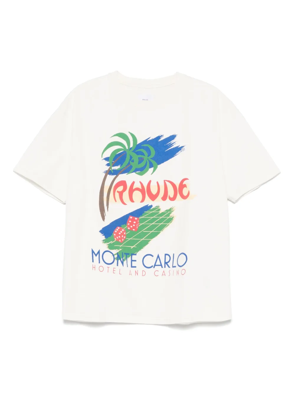 RHUDE Roulette T-shirt | Neutrals | Image 1