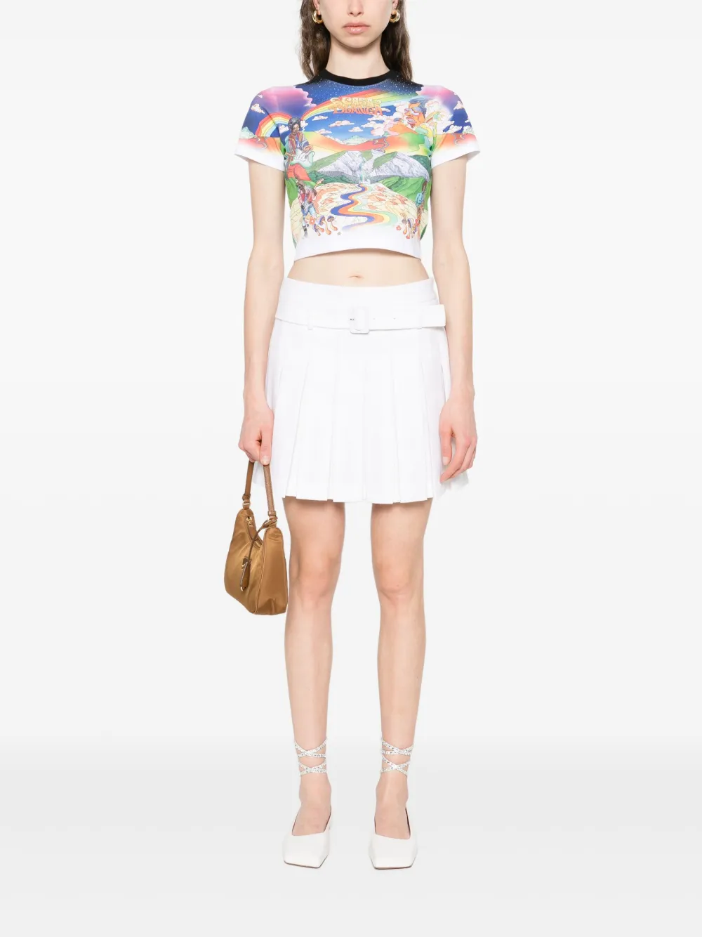 Casablanca La Musique cropped top Wit