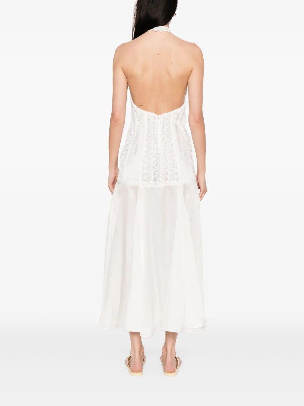 Charo Ruiz Ibiza Tarel maxi-jurk Wit