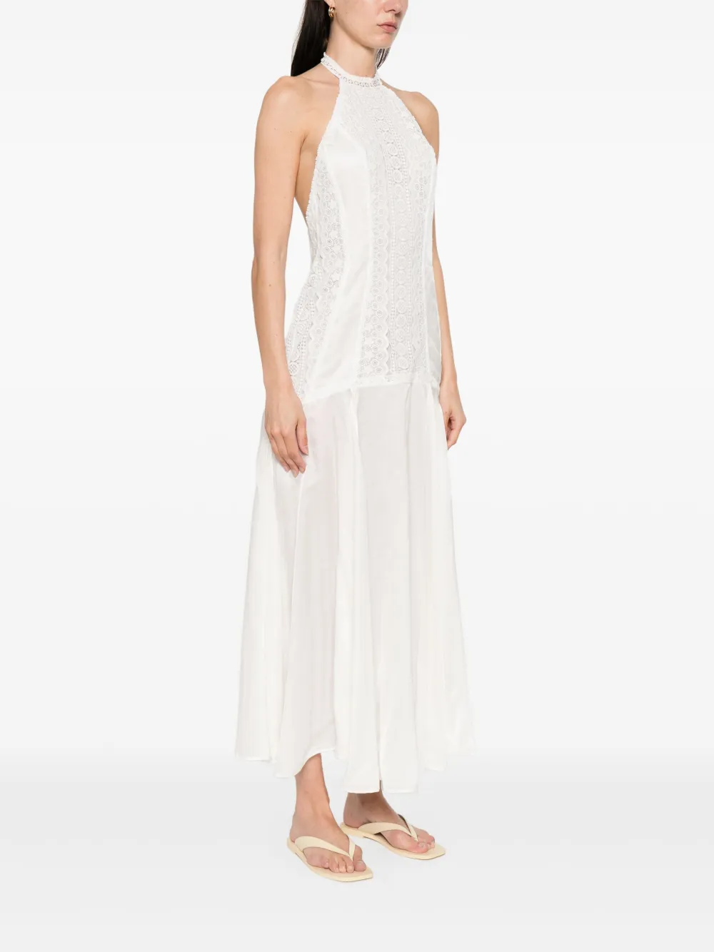Charo Ruiz Ibiza Tarel maxi-jurk Wit