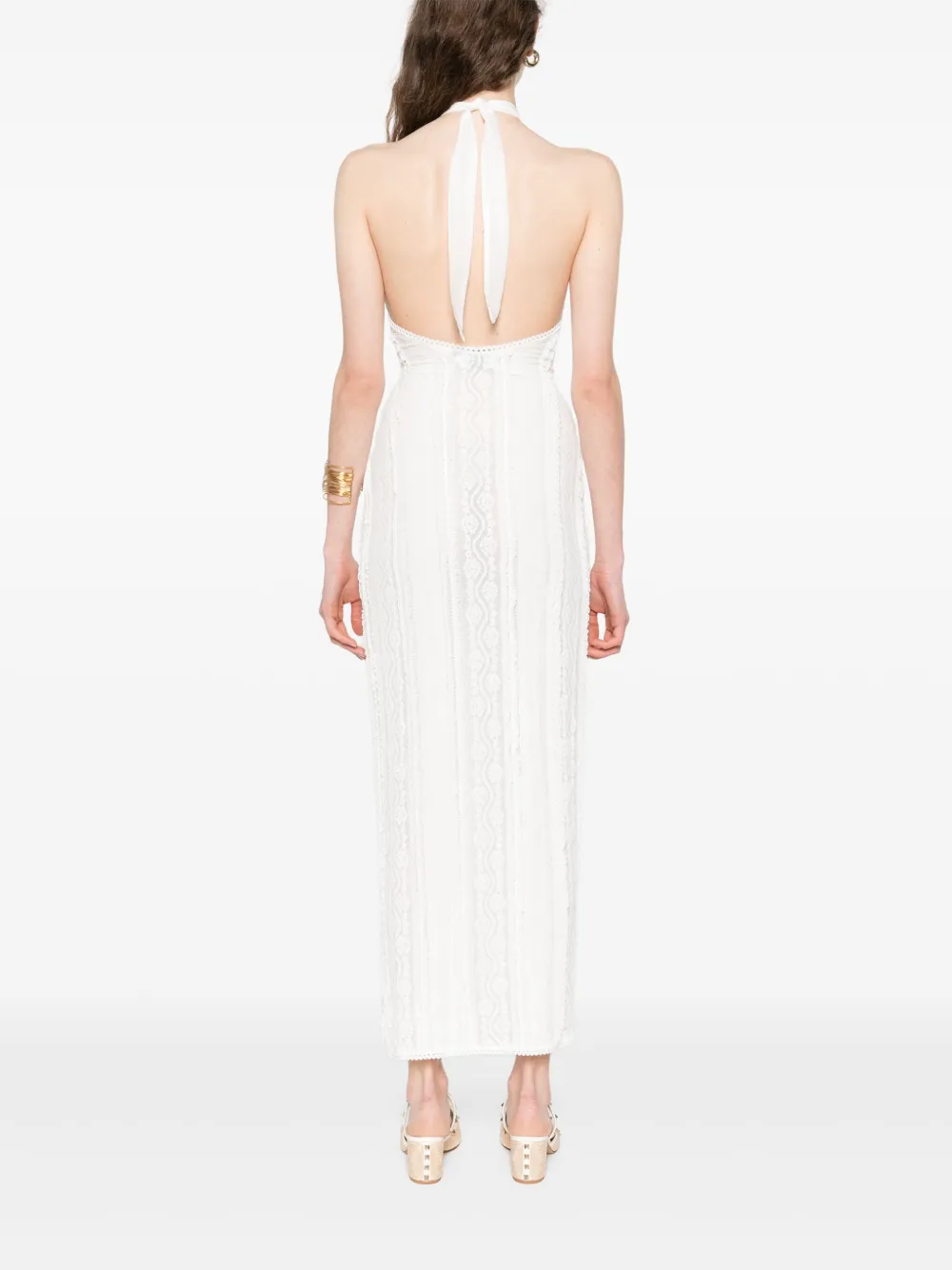 Charo Ruiz Ibiza Thea maxi-jurk Wit