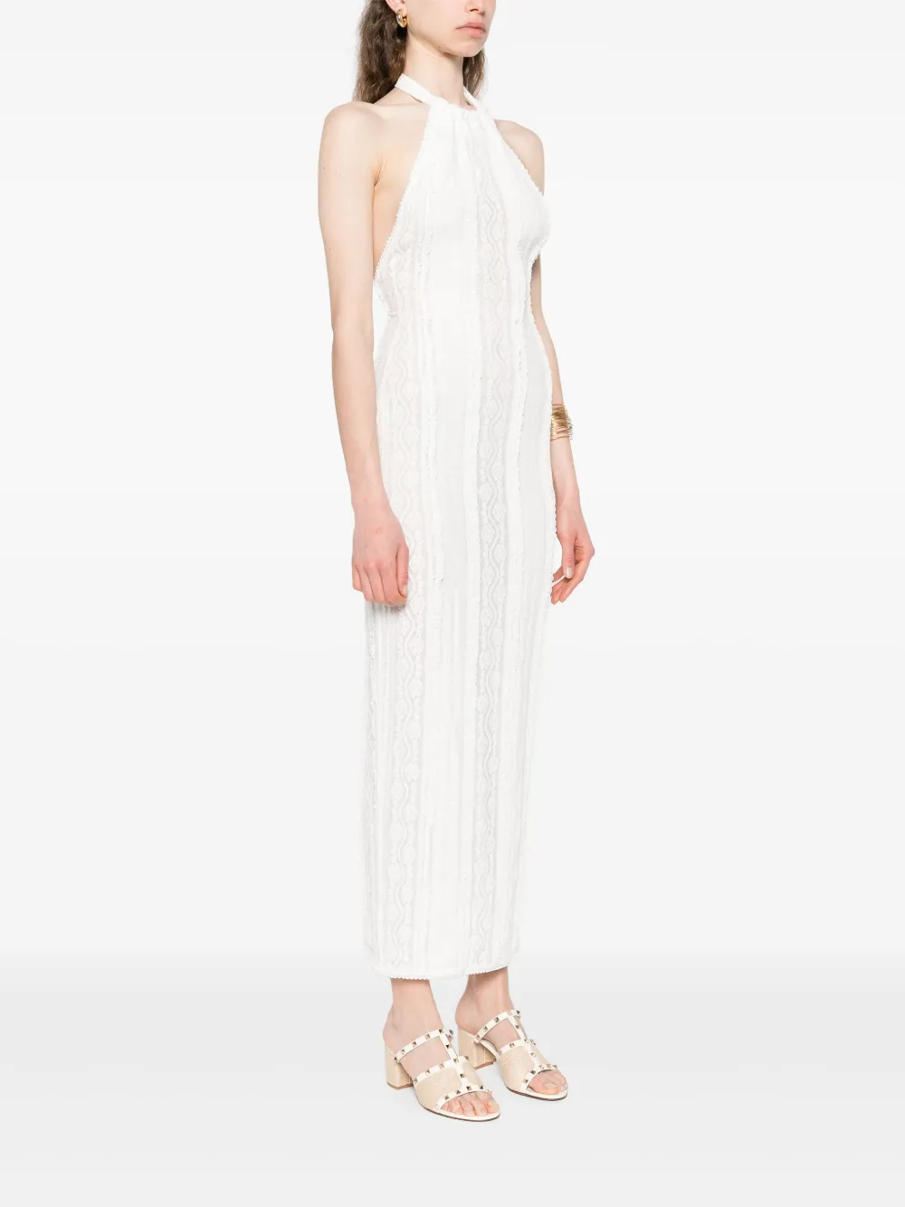 Charo Ruiz Ibiza Thea maxi-jurk Wit